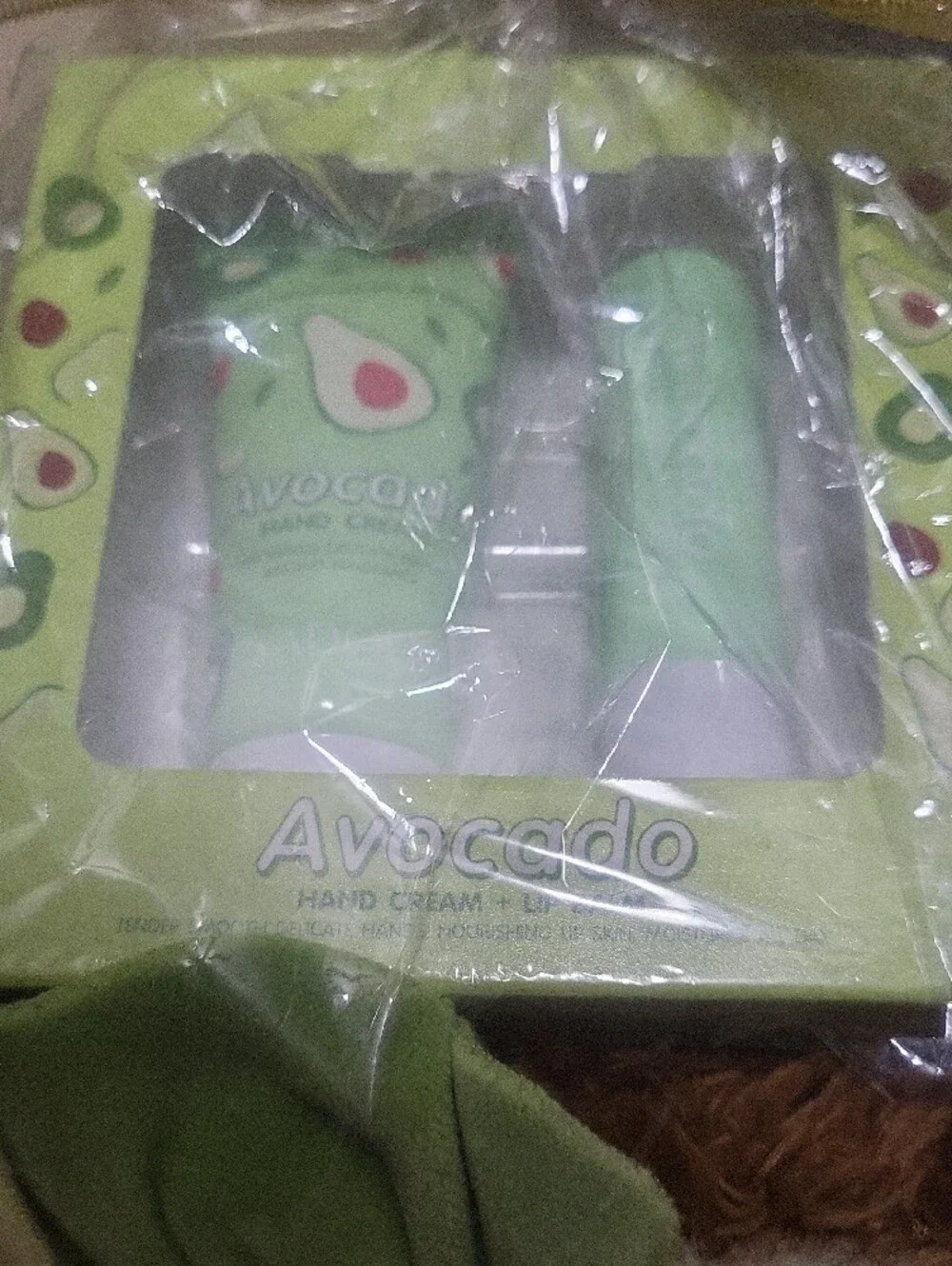 Avocado Hand Cream & Lip Balm Gift Set - Green